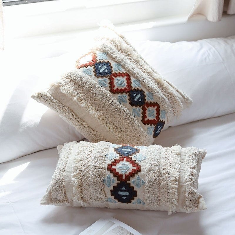 Marokko Tufting Elfenbein Kissenbezug | Brehn