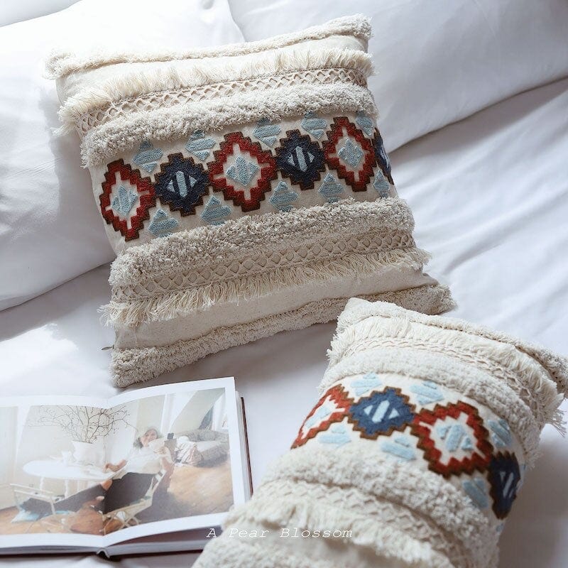 Marokko Tufting Elfenbein Kissenbezug | Brehn