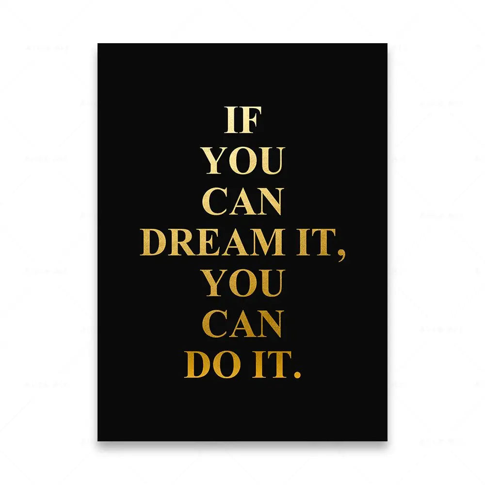 Motivationsworte Wandkunst Fein Kunst Leinwanddrucke Schwarz & Weiß Inspirierende Zitate Poster Für Wohnzimmer Schlafzimmer Arbeitszimmer Kunst Dekor | Brehn