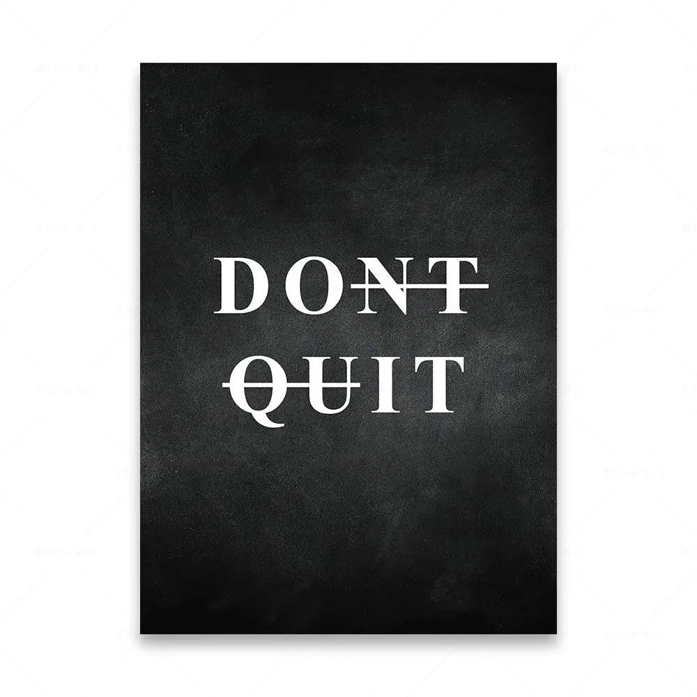 Motivationsworte Wandkunst Fein Kunst Leinwanddrucke Schwarz & Weiß Inspirierende Zitate Poster Für Wohnzimmer Schlafzimmer Arbeitszimmer Kunst Dekor | Brehn