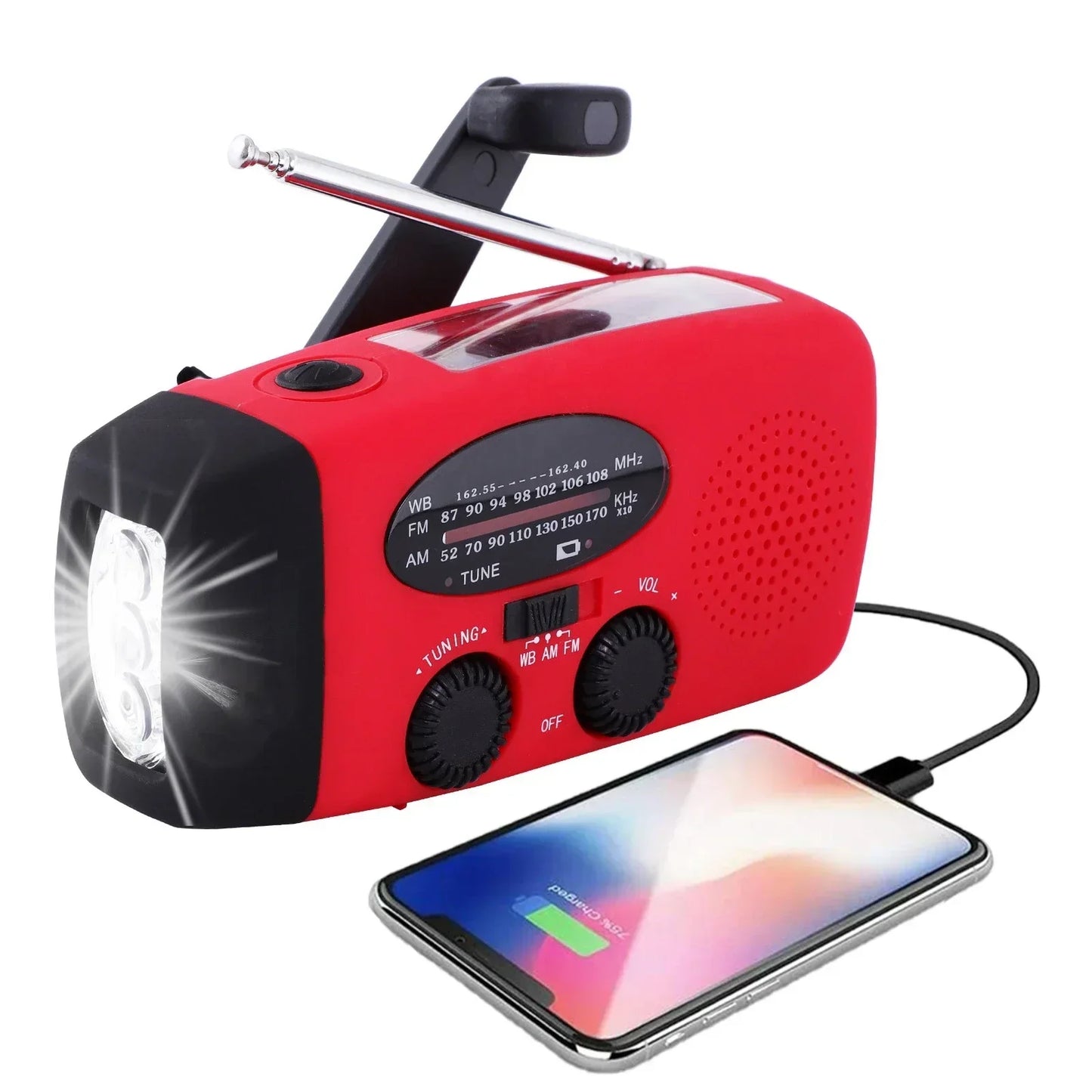 NoodRadio PowerSafe Mini – Kompakte Notfallradio mit Taschenlampe und Powerbank | Brehn