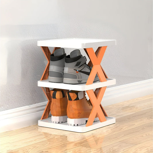 FlexiStack Schuhregal – Faltbarer Schuhorganizer für mehrere Schuhe auf kleinem Raum