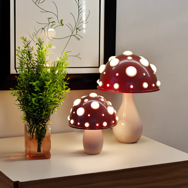 Brehn | Mushroom AuraLampe - Kabelloses Stimmungslicht mit einstellbarem LED