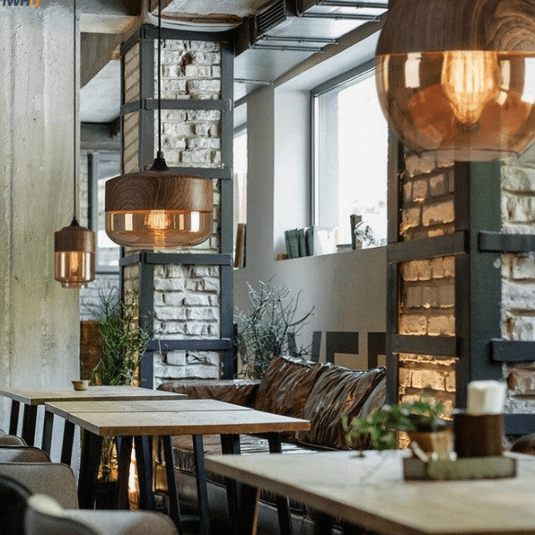 Minimalistische Deckenleuchte aus Holz für moderne Interieurs
