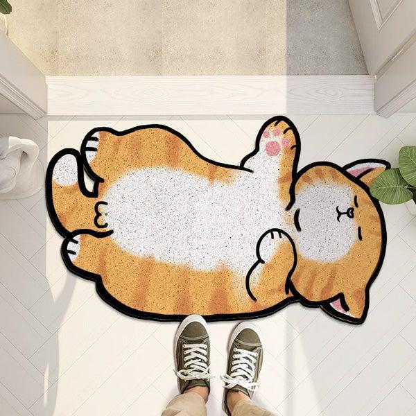 Napping Ballsy Cat Rutschfeste Fußmatte Teppich | Brehn