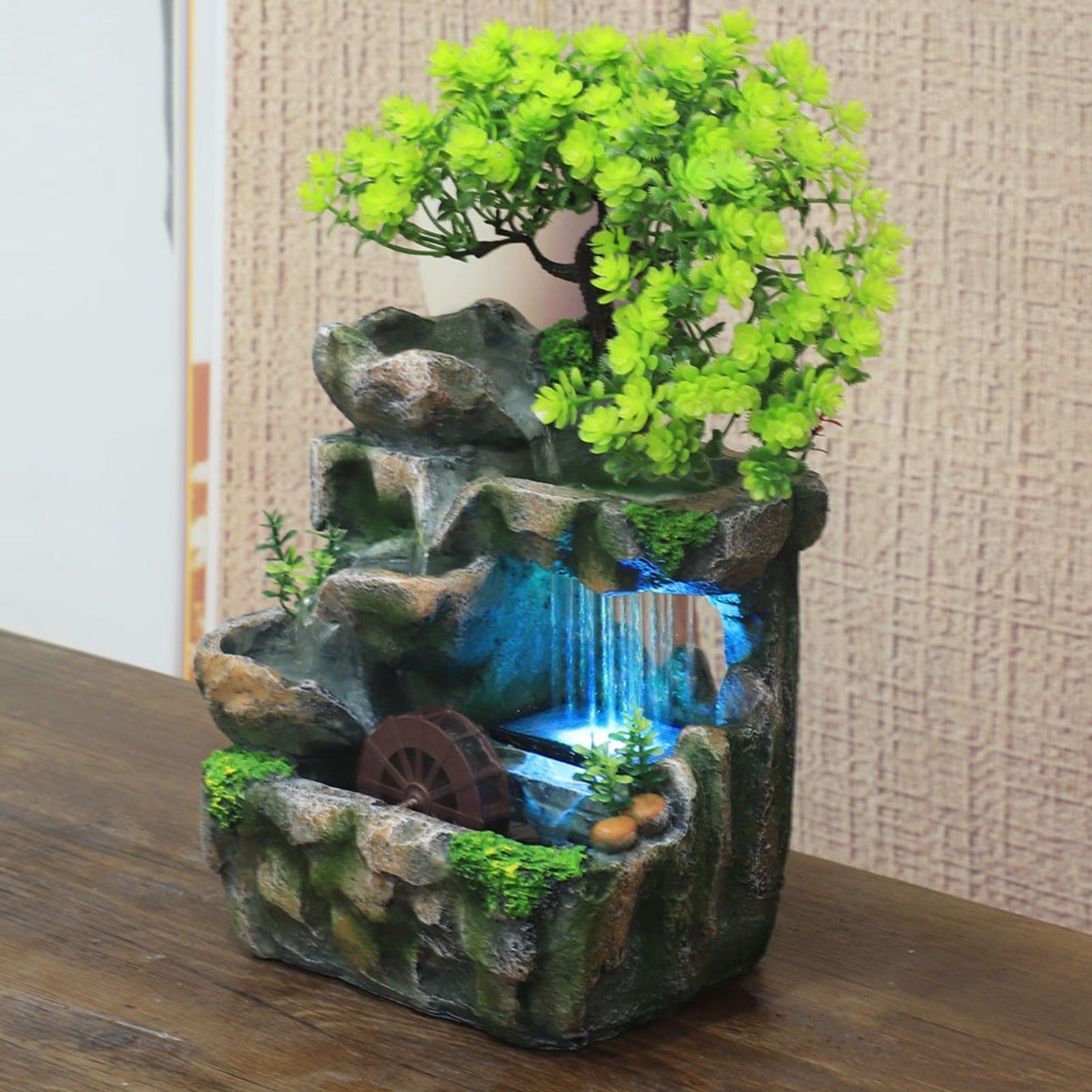 Natürlicher Mini-Baum Wasserfall Tischbrunnen | Brehn