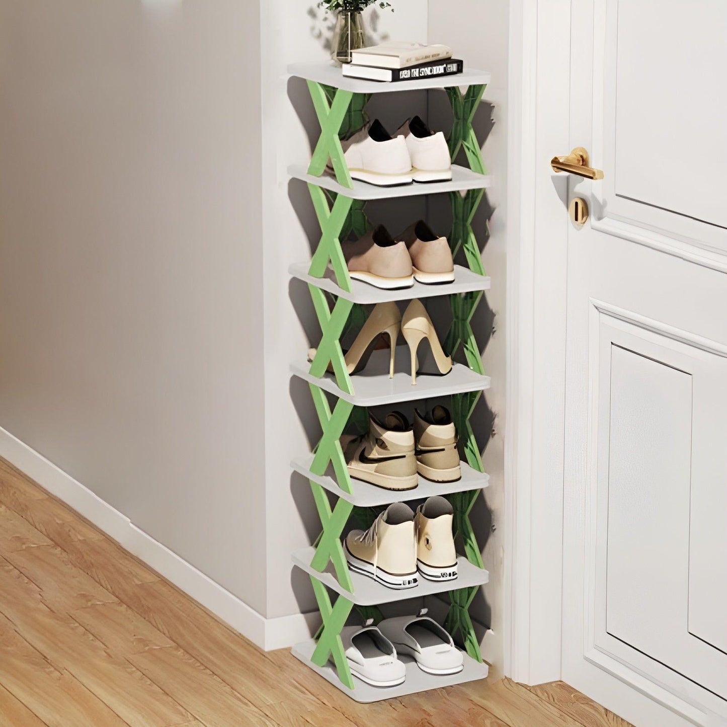 FlexiRack Schuhregal – Multifunktionales, mehrlagiges, faltbares Schuhregal