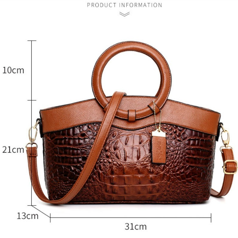 Krokodilledertasche – mit handgefertigten Details
