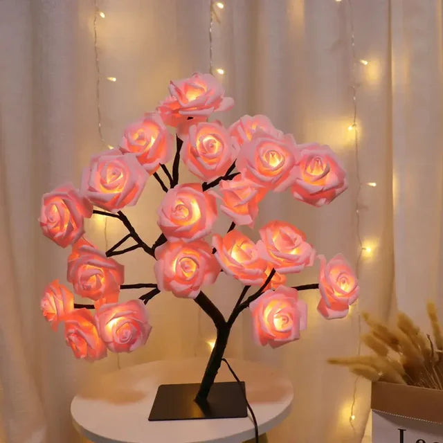 LED Baum Tischlampe – Romantische Deko Leuchte, Warmes Licht, Perfekt für Wohnzimmer und Schlafzimmer | Brehn