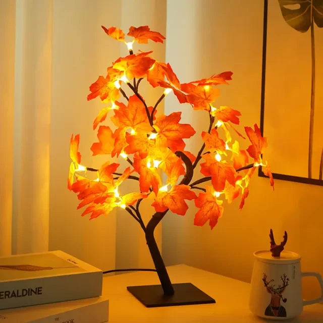LED Baum Tischlampe – Romantische Deko Leuchte, Warmes Licht, Perfekt für Wohnzimmer und Schlafzimmer | Brehn