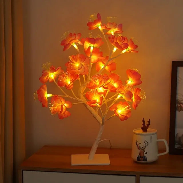 LED Baum Tischlampe – Romantische Deko Leuchte, Warmes Licht, Perfekt für Wohnzimmer und Schlafzimmer | Brehn