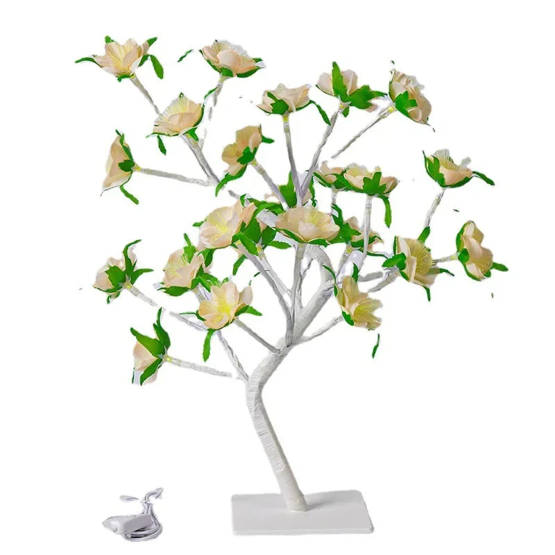 LED Baum Tischlampe – Romantische Deko Leuchte, Warmes Licht, Perfekt für Wohnzimmer und Schlafzimmer | Brehn