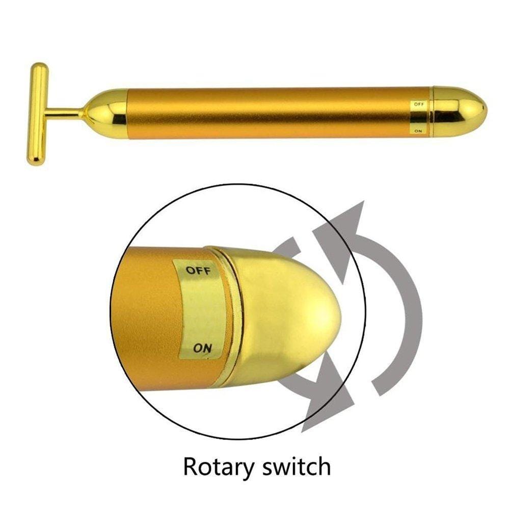 Gesicht T-Bar Gold-Massager | Brehn