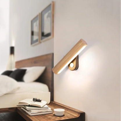 LED Wandleuchte aus Holz – Moderne Wandlampe für Schlafzimmer | Brehn