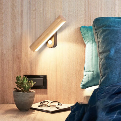 LED Wandleuchte aus Holz – Moderne Wandlampe für Schlafzimmer | Brehn