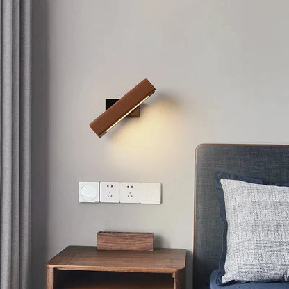 LED Wandleuchte aus Holz – Moderne Wandlampe für Schlafzimmer | Brehn