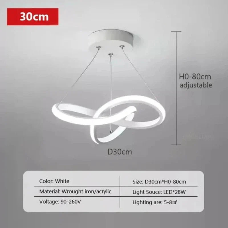 LumiWave LED-Deckenleuchte | Energieeffiziente Designleuchte für Wohnzimmer, Schlafzimmer & Küche | Moderne LED-Beleuchtung
