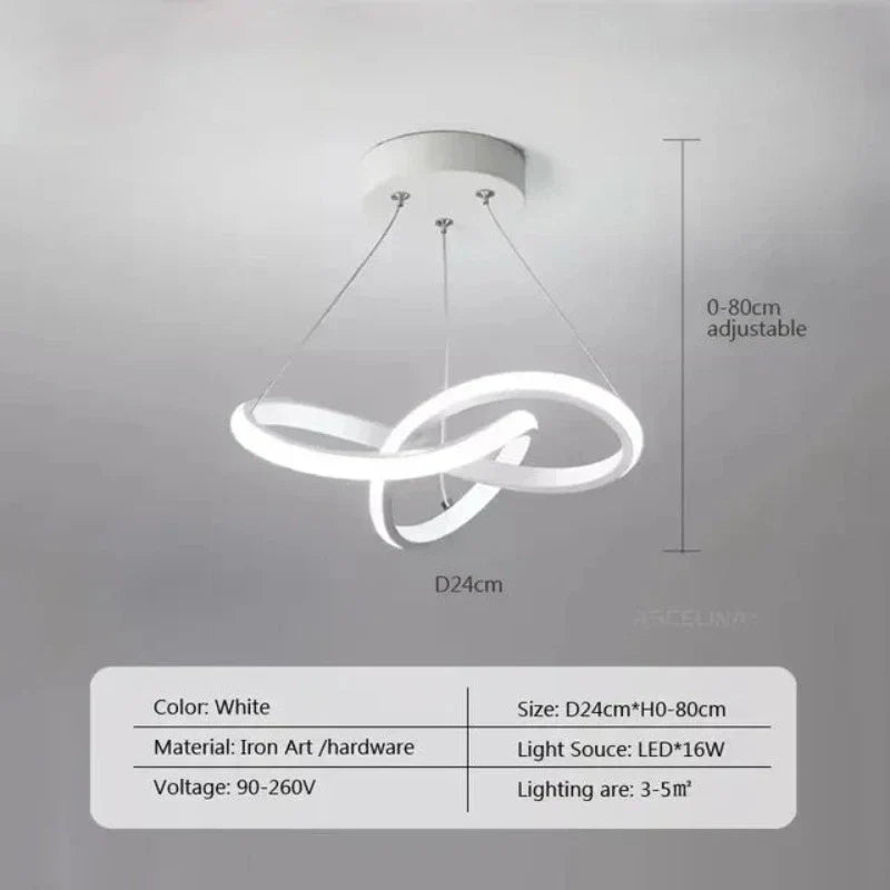 LumiWave LED-Deckenleuchte | Energieeffiziente Designleuchte für Wohnzimmer, Schlafzimmer & Küche | Moderne LED-Beleuchtung