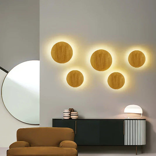 Brehn | LuxeRadiant – Skandinavische Holz-Wandlampe