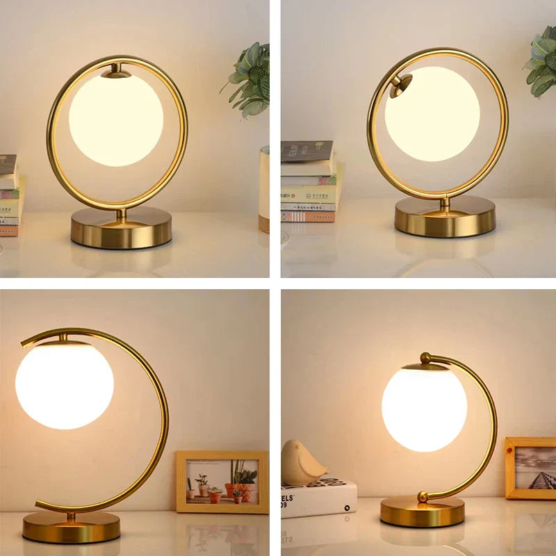 Nordic LED-Tischlampe mit Glasball – Minimalistisches Design für Wohnzimmer und Schlafzimmer | Brehn
