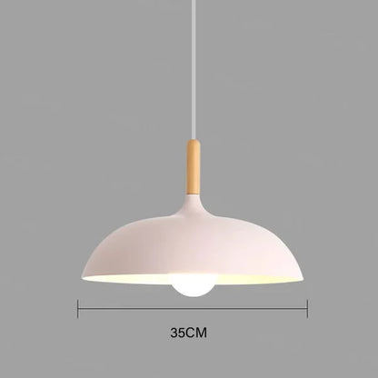 Moderne Skandinavische LED-Hängeleuchte – Pendelleuchte aus Eiche für Wohnzimmer, Küche und Esszimmer | Brehn