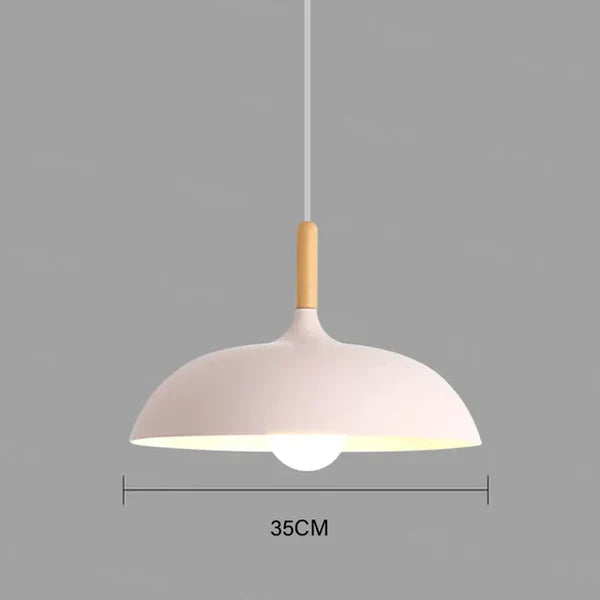 Moderne Skandinavische LED-Hängeleuchte – Pendelleuchte aus Eiche für Wohnzimmer, Küche und Esszimmer | Brehn