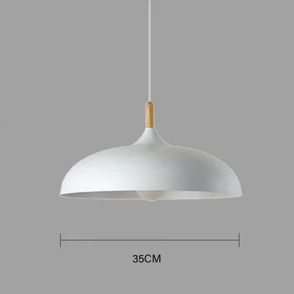 Moderne Skandinavische LED-Hängeleuchte – Pendelleuchte aus Eiche für Wohnzimmer, Küche und Esszimmer | Brehn
