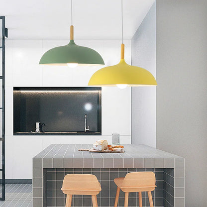 Moderne Skandinavische LED-Hängeleuchte – Pendelleuchte aus Eiche für Wohnzimmer, Küche und Esszimmer | Brehn