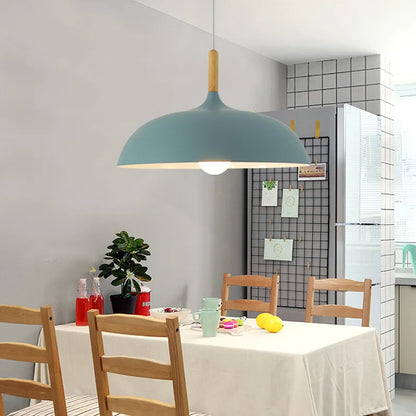 Moderne Skandinavische LED-Hängeleuchte – Pendelleuchte aus Eiche für Wohnzimmer, Küche und Esszimmer | Brehn
