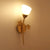 Wandleuchte im Vintage-Stil mit Blattmotiv – LED-Lampe für Flur & Wohnzimmer | Brehn