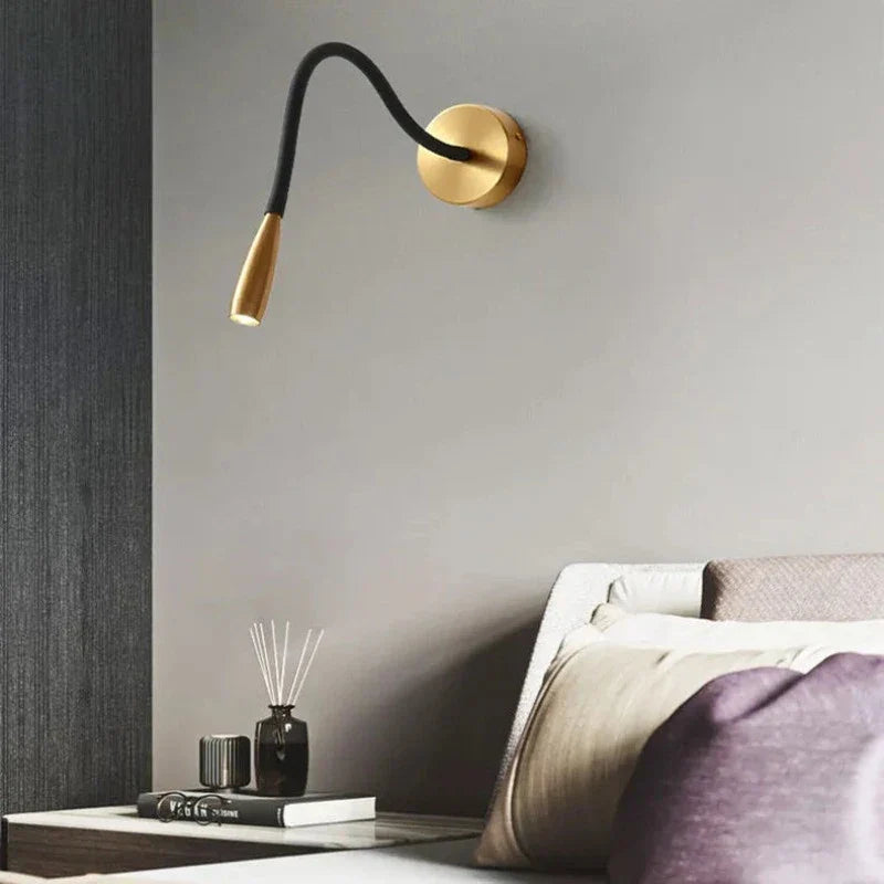 Moderne Wandleuchte mit flexiblem Arm für Innenbereich – Verstellbare LED Wandlampe für Wohnzimmer und Schlafzimmer | Brehn
