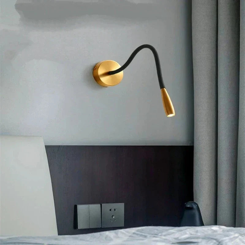 Moderne Wandleuchte mit flexiblem Arm für Innenbereich – Verstellbare LED Wandlampe für Wohnzimmer und Schlafzimmer | Brehn