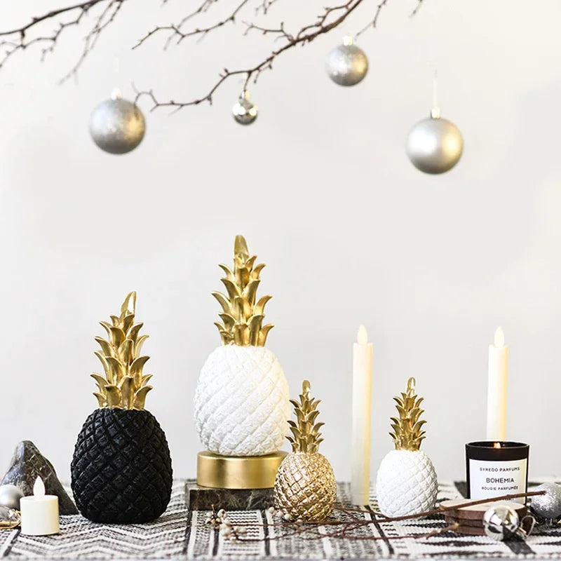 Goldene Ananas Wohnkultur
