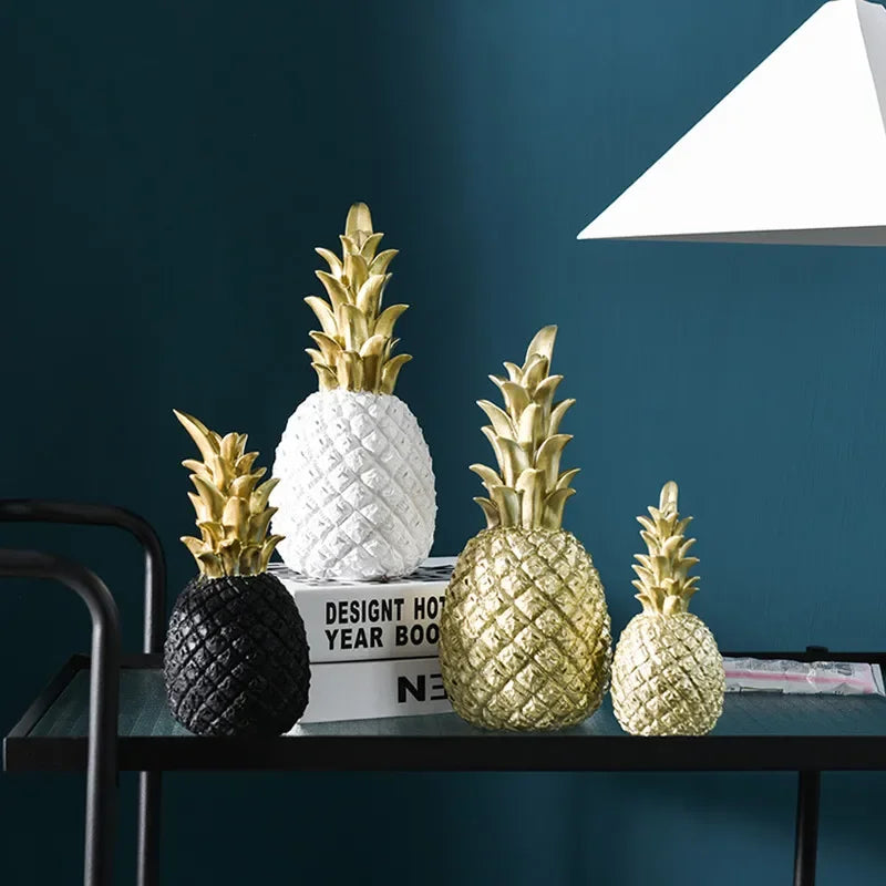 Goldene Ananas Wohnkultur