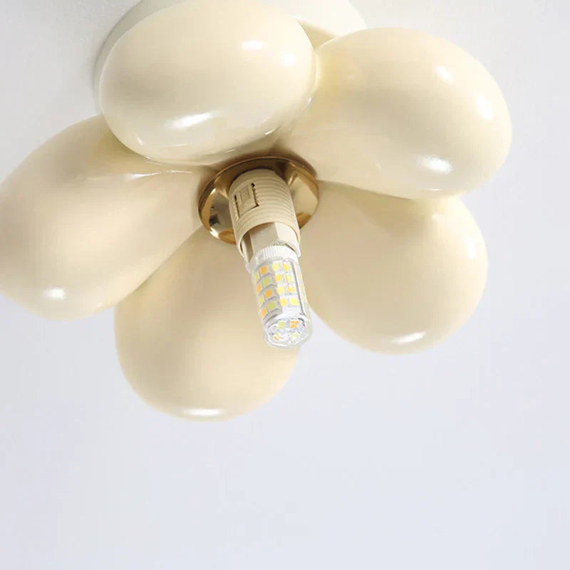 Brehn | Skandinavische Blumen Glas Deckenlampe