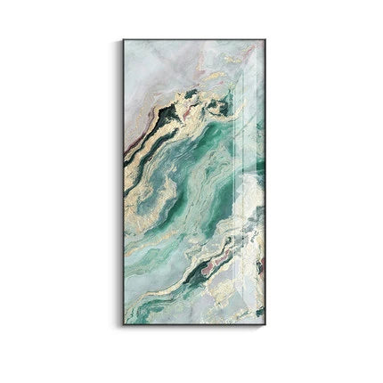 Nordic Aqua Blau Grün Goldene Flüssige Marmor Druck Wandkunst Feine Kunst Leinwand Drucken Bilder Für Luxus Wohnzimmer Foyer Hotel Zimmer Dekor | Brehn