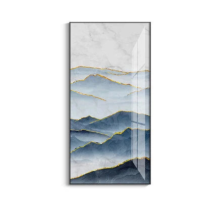 Nordic Aqua Blau Grün Goldene Flüssige Marmor Druck Wandkunst Feine Kunst Leinwand Drucken Bilder Für Luxus Wohnzimmer Foyer Hotel Zimmer Dekor | Brehn