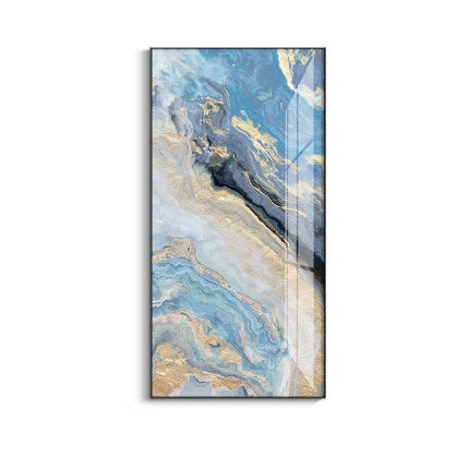 Nordic Aqua Blau Grün Goldene Flüssige Marmor Druck Wandkunst Feine Kunst Leinwand Drucken Bilder Für Luxus Wohnzimmer Foyer Hotel Zimmer Dekor | Brehn