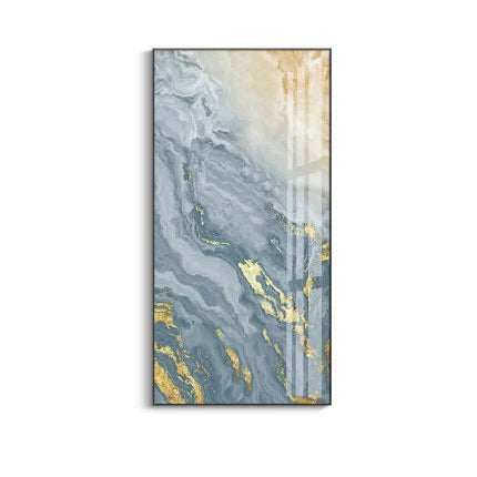 Nordic Aqua Blau Grün Goldene Flüssige Marmor Druck Wandkunst Feine Kunst Leinwand Drucken Bilder Für Luxus Wohnzimmer Foyer Hotel Zimmer Dekor | Brehn