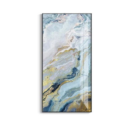 Nordic Aqua Blau Grün Goldene Flüssige Marmor Druck Wandkunst Feine Kunst Leinwand Drucken Bilder Für Luxus Wohnzimmer Foyer Hotel Zimmer Dekor | Brehn