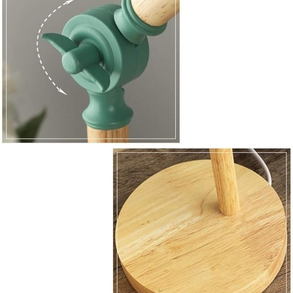 Verstellbare Holz- und Eisen-Schreibtischlampe | Brehn