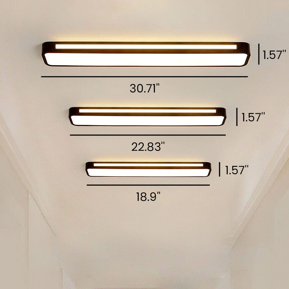 Nordische minimalistische lange LED-Deckenleuchte