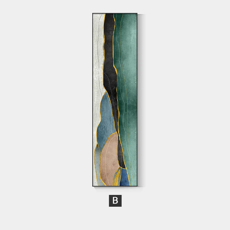 Nordic Abstract Geomorphic Color Block Wandkunst Fine Art Leinwanddrucke Vertikales Format Bilder Für Wohnzimmer Schlafzimmer Eingang Flur Wanddeko | Brehn