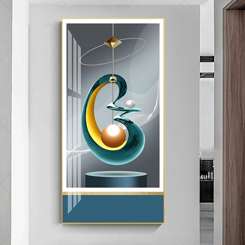 Nordic Celestial Harmony Wandkunst Feine Kunstdrucke Leichte Luxus Abstrakte Glücksbringer Bilder Für Modernes Apartment Wohnzimmer Flur Kunst Dekor