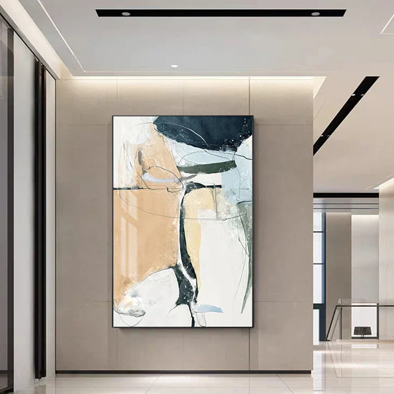 Nordic Geomorphic Color Chaos Abstrakte Wandkunst Fine Art Leinwanddrucke Bilder für modernes Apartment Wohnzimmer zeitgenössische Wohnkultur