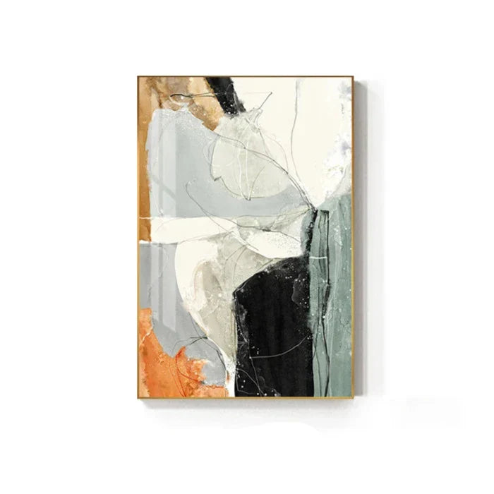 Nordic Geomorphic Color Chaos Abstrakte Wandkunst Fine Art Leinwanddrucke Bilder für modernes Apartment Wohnzimmer zeitgenössische Wohnkultur