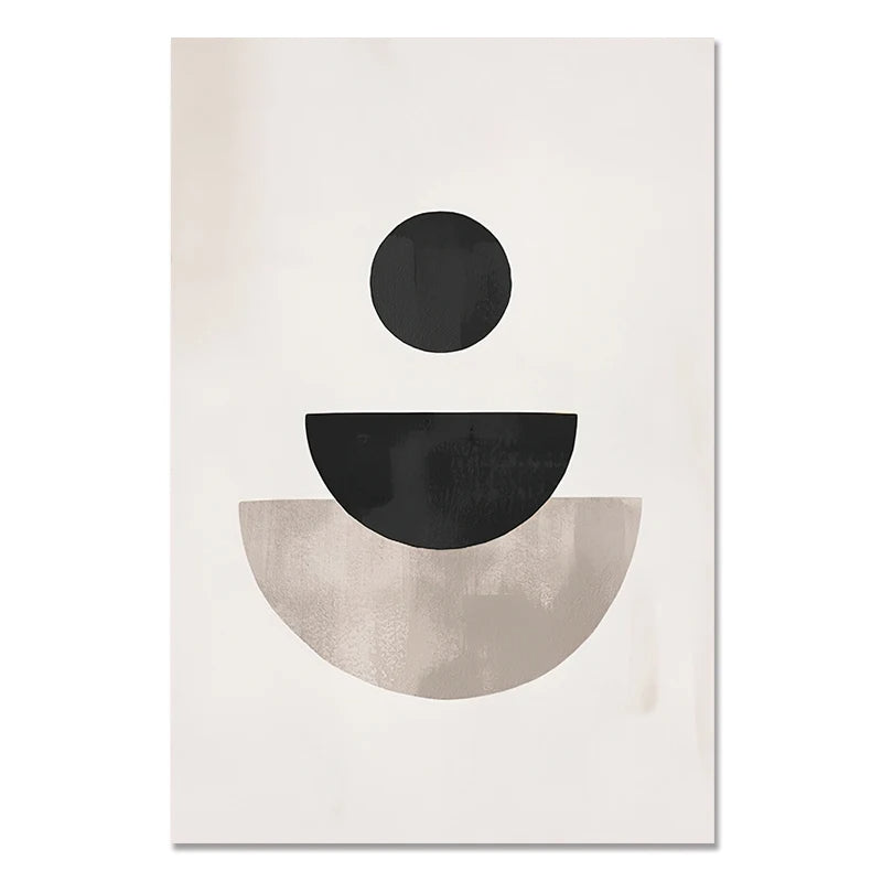 Nordic Minimalist Geometrische Abstrakte Wandkunst Fein Kunst Leinwand Drucke Beige Schwarz Abstrakte Bilder Für Moderne Wohnung Dekor