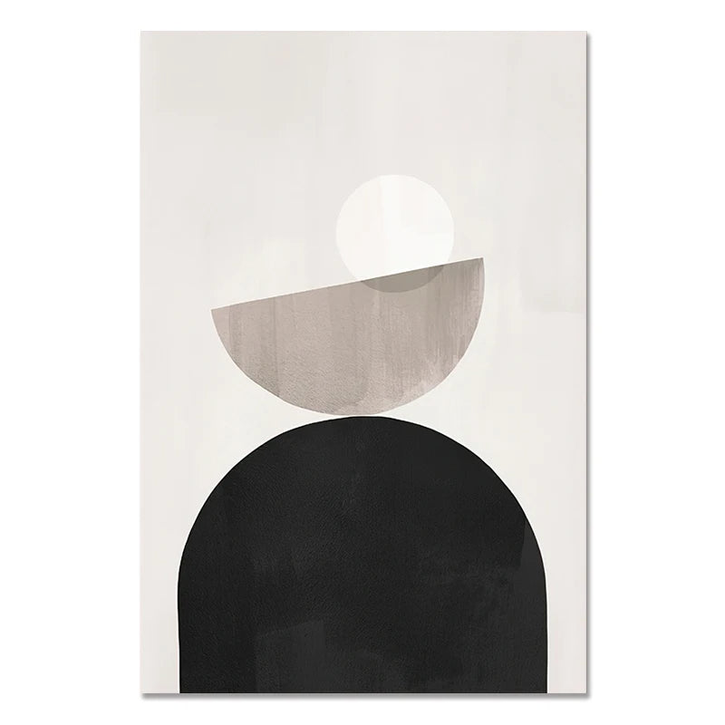 Nordic Minimalist Geometrische Abstrakte Wandkunst Fein Kunst Leinwand Drucke Beige Schwarz Abstrakte Bilder Für Moderne Wohnung Dekor