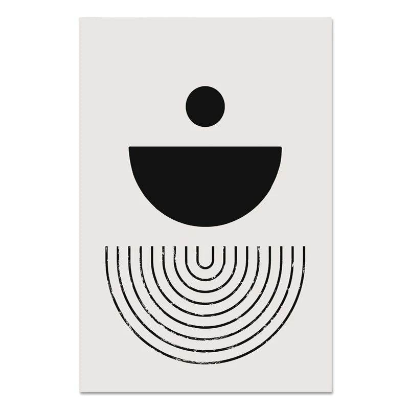 Nordic Minimalist Geometrische Abstrakte Wandkunst Fein Kunst Leinwand Drucke Beige Schwarz Abstrakte Bilder Für Moderne Wohnung Dekor