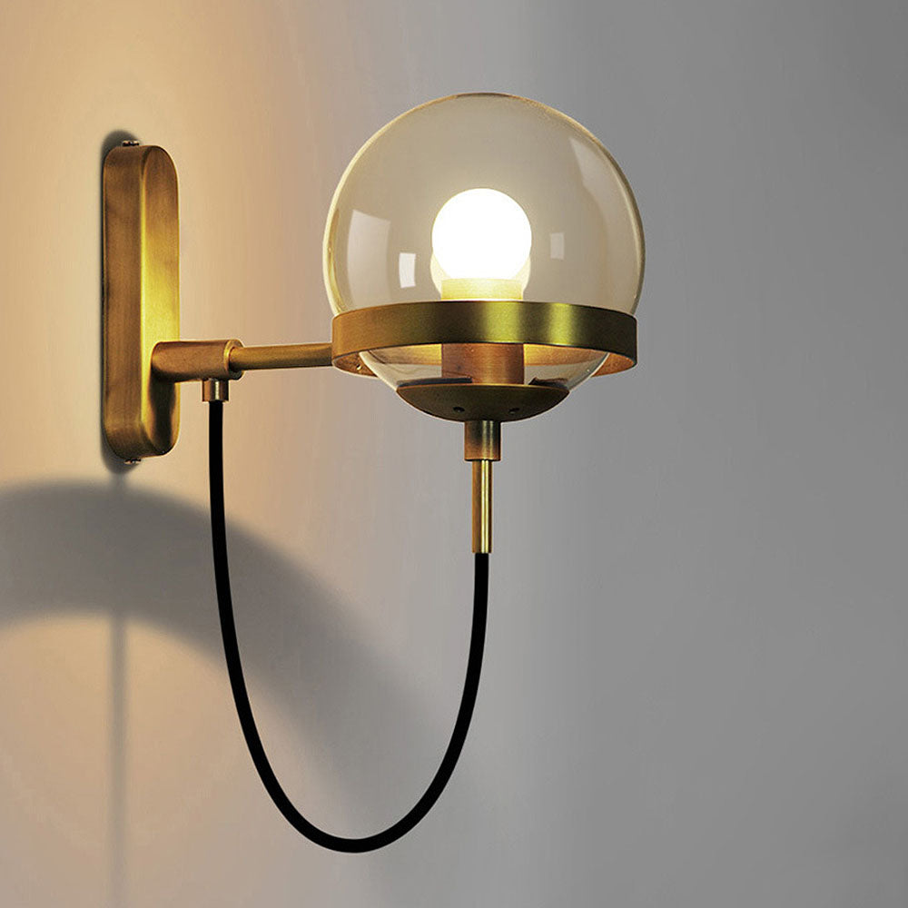 Einzigartige Glasball-Wandlampe | Brehn